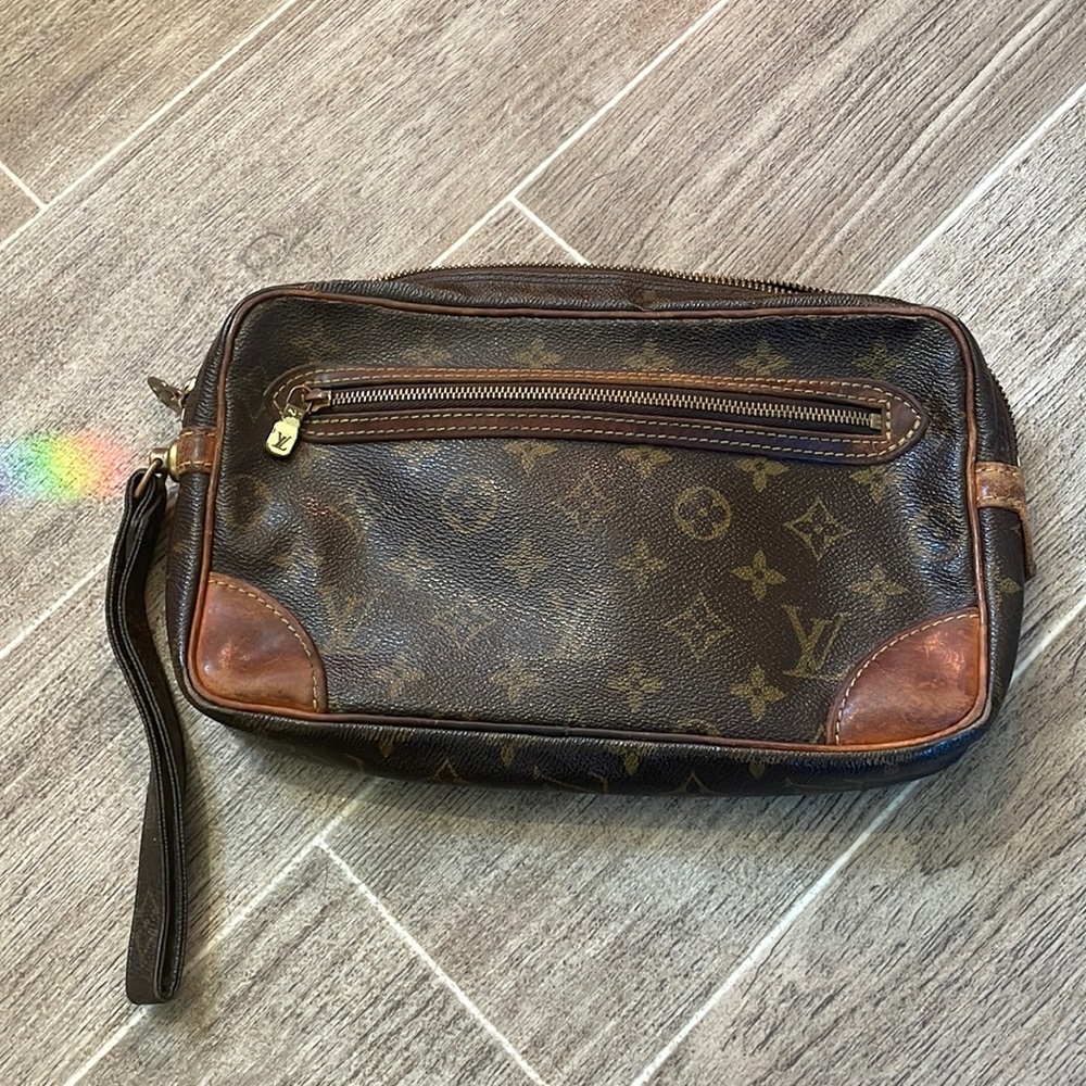 Vintage Louis Vuitton Marly Dragonne Mens Clutch Bag